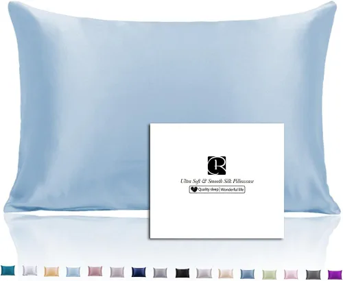 Vista 36 de Ravmix Fundas de almohada de seda con cremallera, de seda de morera de 21 momme para la salud del cabello y la piel, funda de almohada suave, lisa