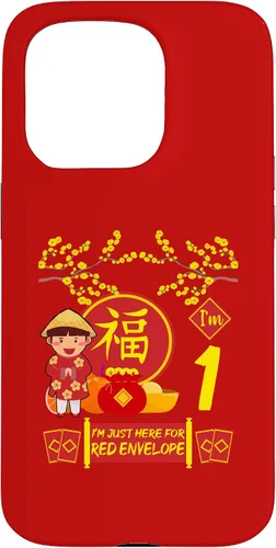 Vista 14 de iPhone 16 1 Año viejo Niños Año Nuevo Chino Decoración Rojo Sobre Caso