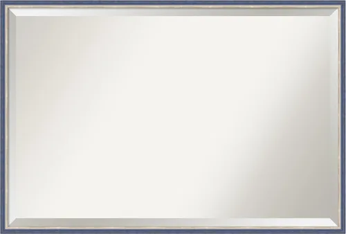 Vista 10 de Amanti Art Theo - Espejo de pared negro de 21 x 17 pulgadas, espejo rectangular estrecho de baño para decoración de pared de sala de estar, marco
