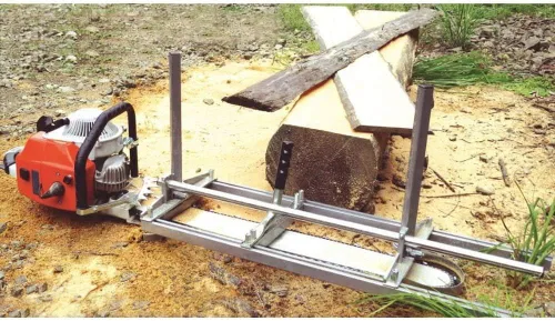 Vista 5 de Molino de motosierra Molino de motosierra portátil de 36 pulgadas de acero y aluminio para tablones, barra de fresado, corte y fresado
