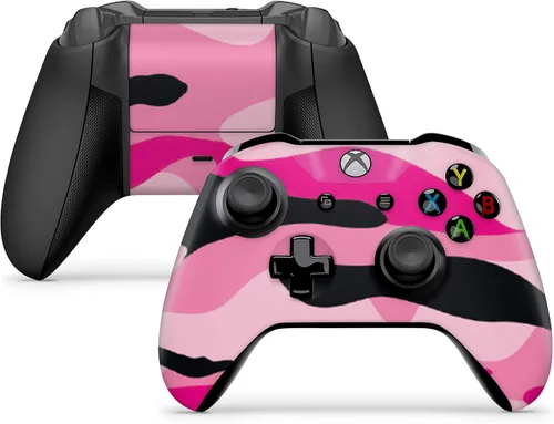 Vista 7 de giZmoZ n gadgetZ Pink CAMO Skins para consola Xbox One X XBX Vinal Sticker + 2 controladores