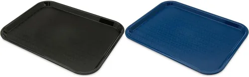 Vista 9 de Carlisle FoodService - Bandejas de cafetería negras y naranjas (17.87 x 14 x 0.98 pulgadas)