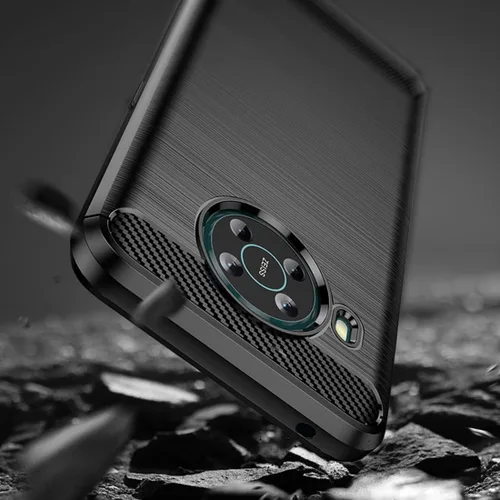 Vista 4 de Osophter Funda para Nokia X100, Nokia X100 Funda para teléfono celular flexible de absorción de golpes TPU de goma protectora para Nokia X100 (negro)