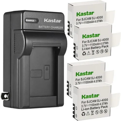 Vista 7 de Kastar Cargador de batería de pared AC para Victure AC200 AC400 AC420 AC700 AC800 AC820 AC900 AC920, WiMiUS Q1 Q2 Q4, Zabia ZOTO, Wavetown DV-A9
