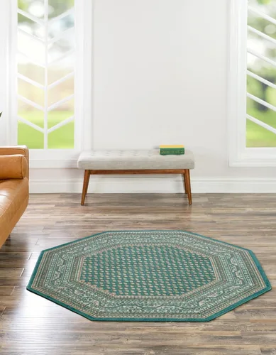 Vista 38 de Unique Loom Williamsburg Collection Area Rug - Allover (2' x 3' 1" Rectangle Gray/Black)