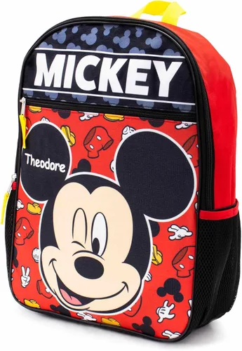 Vista 3 de DIBSIES Mochila personalizada de personajes con licencia - 16 pulgadas, Hooray Mickey, Mochila