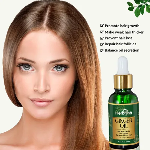Vista 2 de Herbishh Combo de fortalecimiento del cabello que contiene champú de color para el cabello, tinte para el cabello, 16.9 fl oz borgoña + aceite