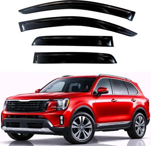 Vista 20 de KPY Moldura deflectora de viento con protección contra la lluvia compatible con Mazda CX-3 2016-2021 (CX3), 4 unidades, para ventana lateral
