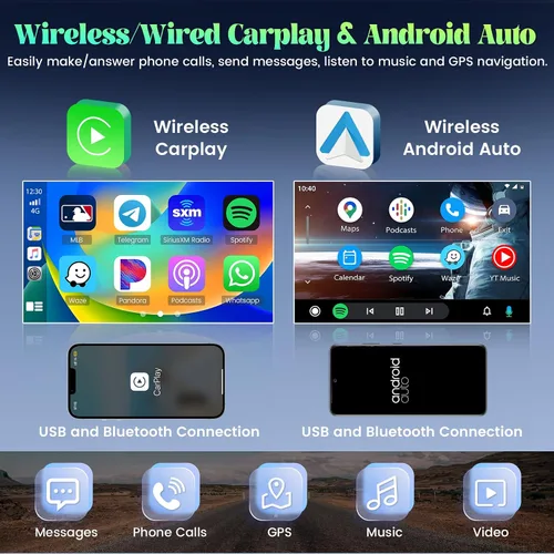 Vista 3 de [Roinvou] Radio de coche Android 15 de 2+64 GB para Hyundai Santa Fe IX45 2013-2017