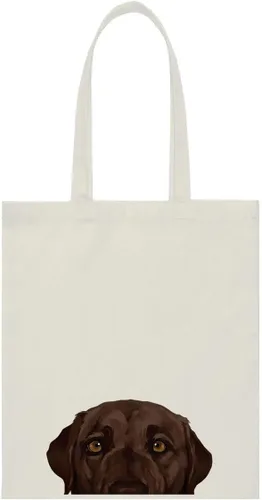 Vista 29 de WIRESTER Bolsa de lona para mujeres y niñas, bolsa de playa, comestibles y viajes, lindo perro