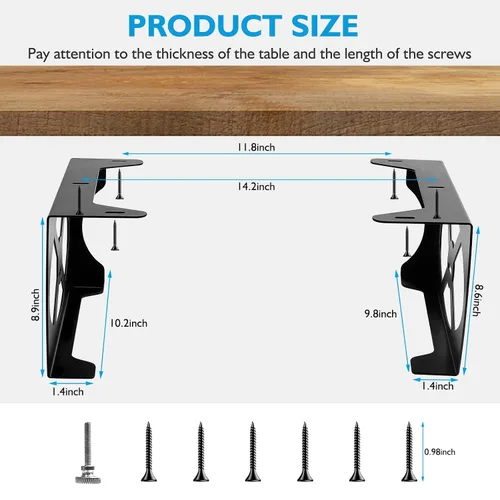 Vista 6 de Under Desk Holder for PS5, Stealth Mount for PS5, Metal Stand Compaitble with Playstation 5 Disc & Digital Edition Console
