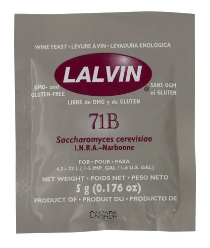 Vista 2 de Lalvin 71B-1122 Levadura (Тhree Pаck)