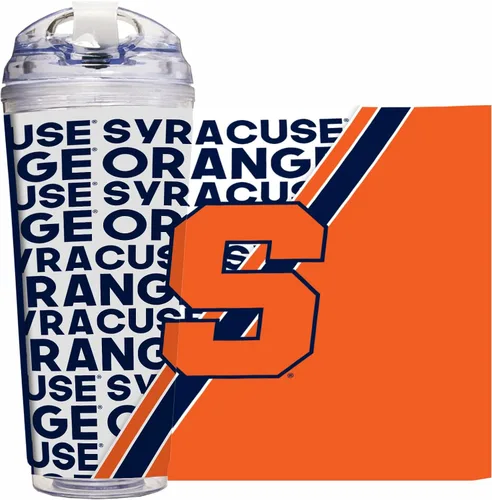 Vista 70 de Rico Industries Taza acrílica NCAA estándar de 24 onzas con tapa con bisagra, taza de doble pared oficialmente licenciada con pajita