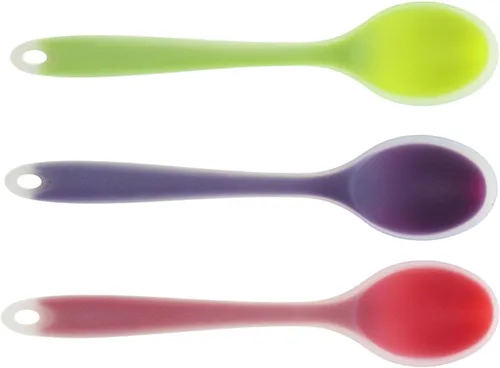 Vista 2 de SM SunniMix Cuchara de silicona semitransparente 3pcs Cuchara de sopa Cuchara de leche de café
