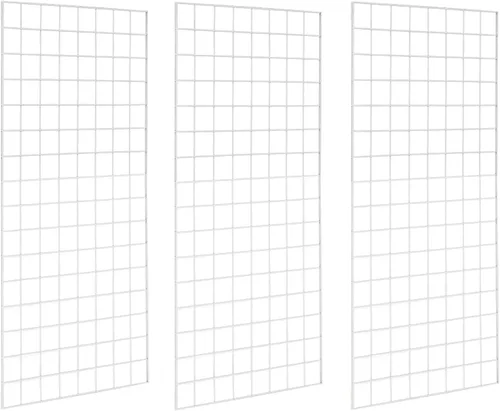 Vista 13 de Paneles de rejilla de grado comercial – Panel de rejilla resistente para cualquier exhibición minorista, 2 pies de ancho x 4 pies de alto, 3 paneles