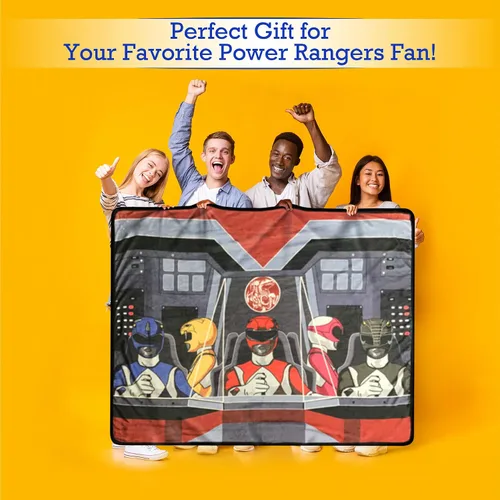 Vista 8 de Surreal Entertainment Power Rangers - Manta de forro polar más suave y cómoda para adultos y niños, mide 60 x 45 pulgadas