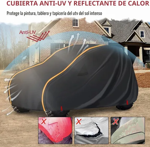 Vista 3 de StarknightMT Funda UTV de 2 plazas, cubierta completa compatible con Can Am Maverick X3/Turbo / 900, Kawasaki, CFMOTO, RZR, Talon, SXS funda