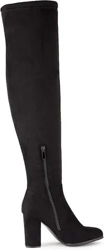 Vista 2 de Dream Pairs - Botas altas sobre la rodilla a la moda ajustadas y con tacón grueso para mujer