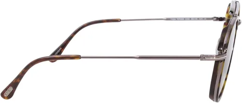 Vista 3 de Tom Ford FT0666 - 52N Gafas de sol Havana marco con lente verde de 2.283in