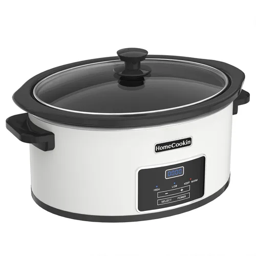 Vista 18 de HOMECOOKIN olla de cocción lenta programable de 6 cuartos de galón, electrodomésticos de cocina, pequeño electrodoméstico de cocina perfecto