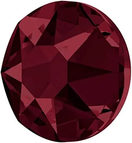 Vista 2 de Preciosa Viva Rhinestones Flatback - Borgoña - SS20 (0.197 in) (72)
