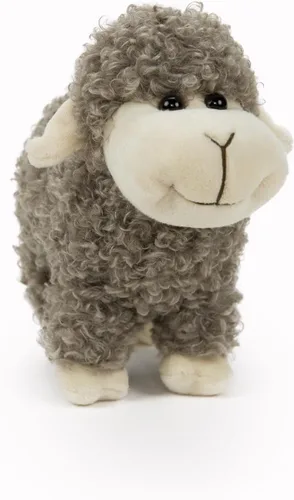 Vista 8 de Peluche de cordero de oveja, suave y lindo juguete de peluche de cordero negro, juguetes de peluche de ovejas para niños, regalos para niños