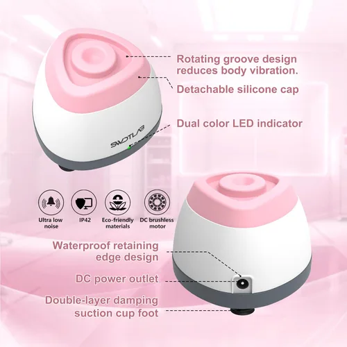 Vista 5 de Mezclador Vortex 3500rpm, Agitador de Esmalte de Uñas, Agitador de Pegamento y Mezclador de Pintura para Esmalte en Gel, Pinturas Acrílicas
