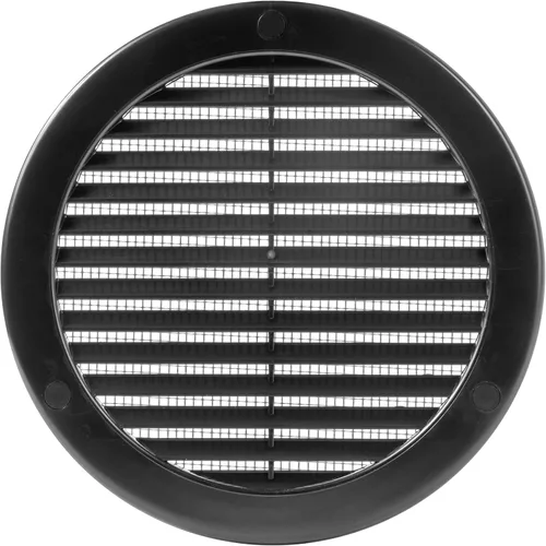 Vista 22 de Medida de apertura de 3'' x 3'' pulgadas / Rejilla externa de ventilación cuadrada blanca con malla protectora - Registro de plástico ligero Blanco