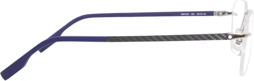 Vista 3 de Gafas de sol Montblanc MB 0185 O- 002 PlataAzul Transparente Plata Transparente Azul 5519145