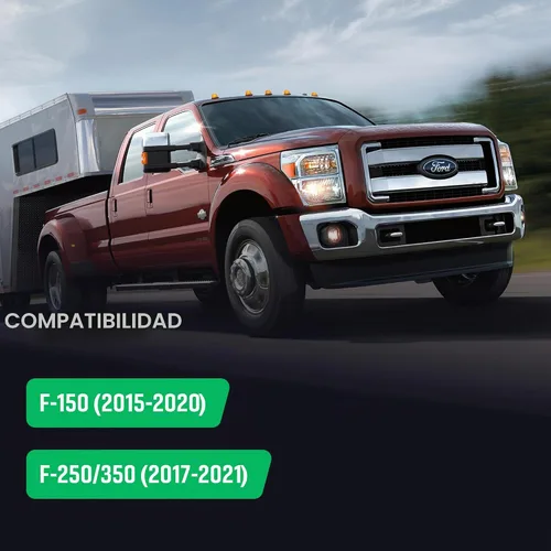 Vista 5 de BuiltRight Industries Antena recortada para Ford F-150 (2015-2020) y Super Duty (2017-2021)