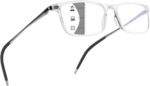 Vista 12 de SKYOAK Superb Extremely Light Progressive Multifocus Aluminum Arm TR90 Frame Blue Light Multifocal Readers
