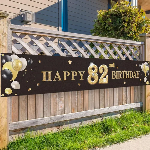 Vista 31 de Cartel de fondo de feliz cumpleaños 33 con texto en inglés "Cheers to 33 Years" para decoración de fiestas, color negro