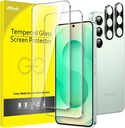 Vista 24 de JETech - Protector de pantalla para Samsung Galaxy S20 FE de 6.5 pulgadas con protector de lente de cámara, película de vidrio templado, compatible