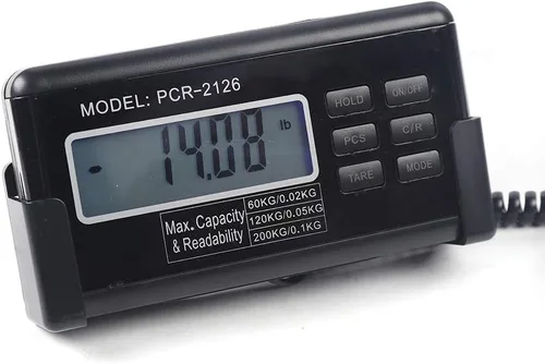 Vista 5 de Báscula digital de ganado de plataforma grande de 440 libras con pantalla LCD Postal Heavy Duty Parcel Scale Escala de peso de acero inoxidable