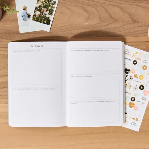 Vista 5 de Agenda de Bienestar Petite Planificador - Florales Llamativos