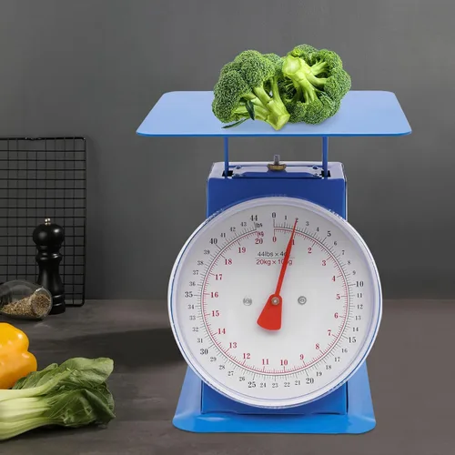 Vista 2 de Báscula de esfera industrial máx. Capacidad de peso 44 libras, báscula de cocina y alimentos de alta precisión, báscula mecánica para cocinas