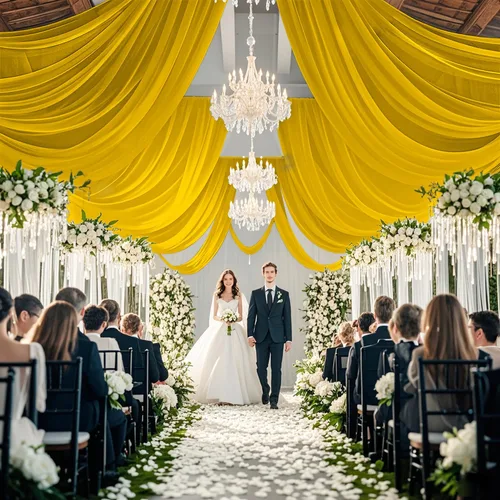 Vista 17 de Cortinas de techo verdes para cortinas de boda para techo, tela drapeada, 2 paneles de 5 x 20 pies, cortinas de tela para cortinas de arco de boda