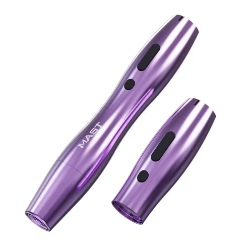 Vista 14 de Mast Tattoo P20 - Máquina de bolígrafo de tatuaje inalámbrico, pistola de tatuaje giratoria, pantalla digital ligera, marco delgado para mujeres