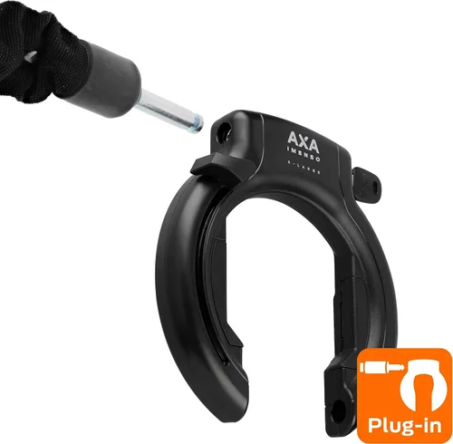 Vista 4 de AXA Imenso XL Candado de Anillo Retráctil para Bicicleta, Candado de Marco Antirrobo de Alta Resistencia para Bicicletas, Apertura Extra Grande