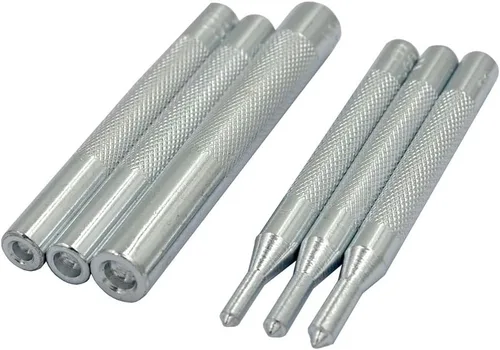 Vista 3 de DGOL 10 piezas de cierre de botón a presión de metal Setter Metal Snaps Press Studs Instalar Punch Base Kit de herramientas