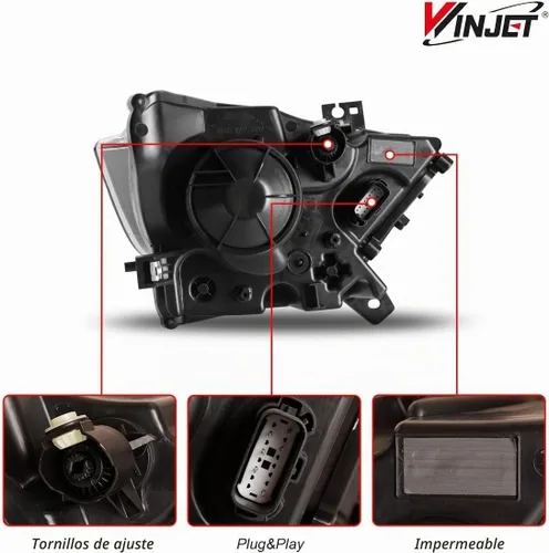 Vista 3 de Conjunto de faros LED para Ford Mustang Coupé y Convertible 2015-2017 Azul púrpura