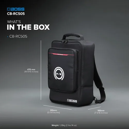 Vista 9 de BOSS Mochila Slimline para las estaciones de bucle RC-505mkII y RC-505 (CB-RC505)