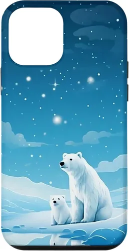 Vista 16 de Polar Bear, Arctic North Pole, Alaska Snow, Cute Polar Bears Case for iPhone 17