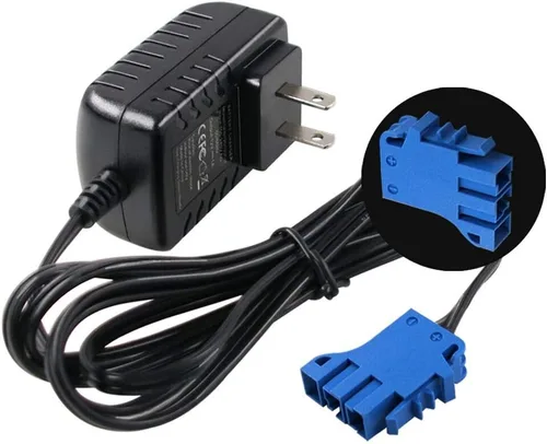 Vista 2 de Cargador de batería de 12 V para Peg Perego, tractor de fuerza terrestre John Deere Gator XUV Polaris Outlaw Citrus RZR 900, potencia de repuesto