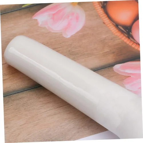 Vista 2 de Medicina Porcelana Maja Condimento Pestle Stick Cerámica Maja Tazón Palo Cerámica Chucrut Trituradora de Tamper Patata Smasher Manual Blender Blanco