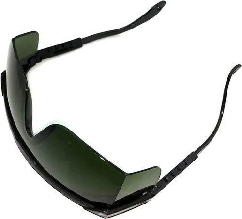 Vista 5 de T7S8 - Gafas de seguridad para 638 nm, rayo láser naranja-rojo, 650 nm, puntero láser rojo, protección completa, 580-760 nm, lentes verdes, marco