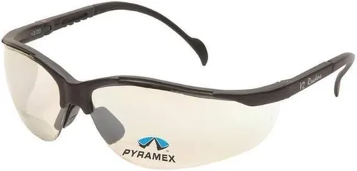 Vista 7 de Pyramex Venture II Bifocal Readers Safety Glasses Protective Eyewear, 2.5 Diopters, Amber