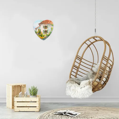 Vista 5 de Wakauto Pintura blanca Juego de pintura blanca Juego de pintura lienzo en forma de corazón Dibujo en blanco Tableros de lienzo estirado
