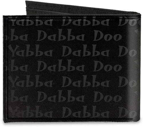 Vista 2 de Buckle-Down Cartera de lona para hombre Bifold - Los Picapiedras