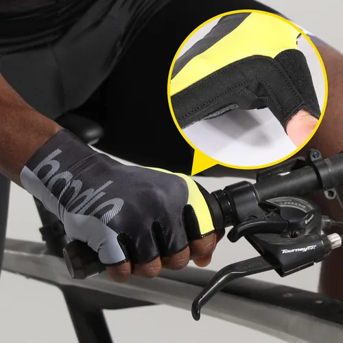 Vista 6 de YOSUNPING Guantes de ciclismo de carretera para hombres y mujeres guantes de ciclismo antideslizantes sin dedos para fitness ciclismo entrenamiento